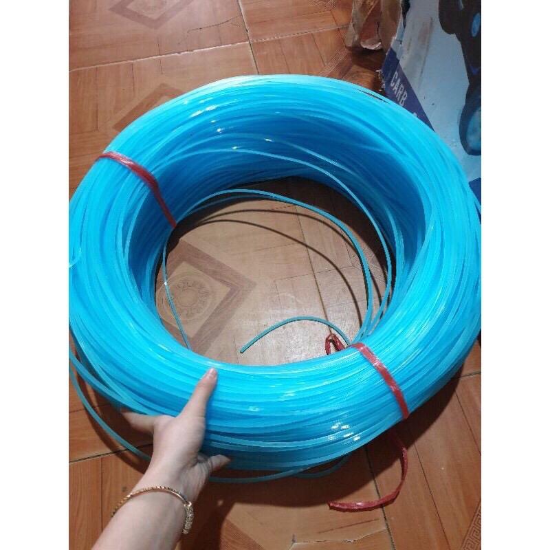 ￼Cước cắt cỏ phạt cỏ màu xanh - màu cam, dây vuông loại 3,0-3,5-4,0 ly hàng xuất Thuỵ Điển phạt cực sắc, ngọt cỏ