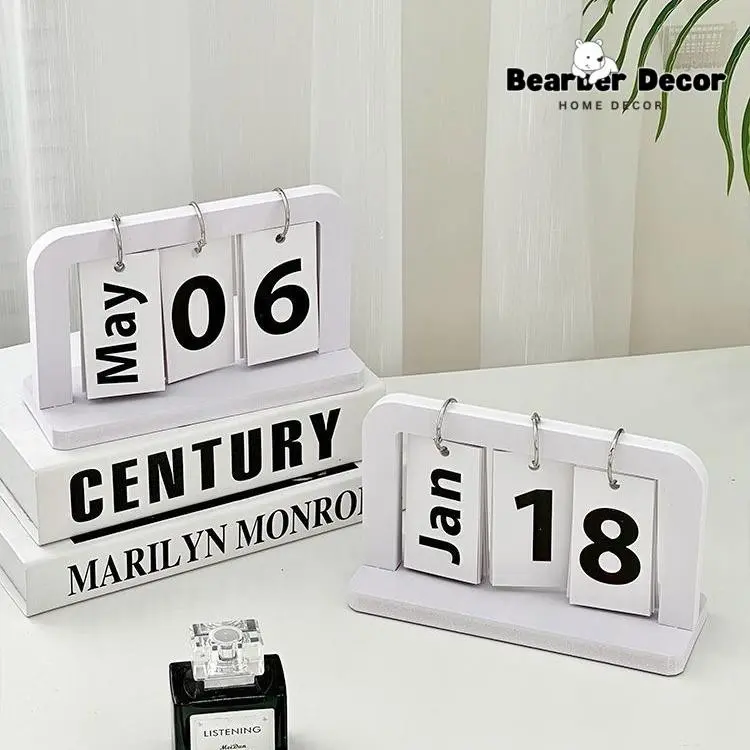 Lịch Để Bàn, Lịch Decor Trang Trí Nhà Cửa Để Bàn Làm Việc, Phòng Khách Phong Cách Tối Giản