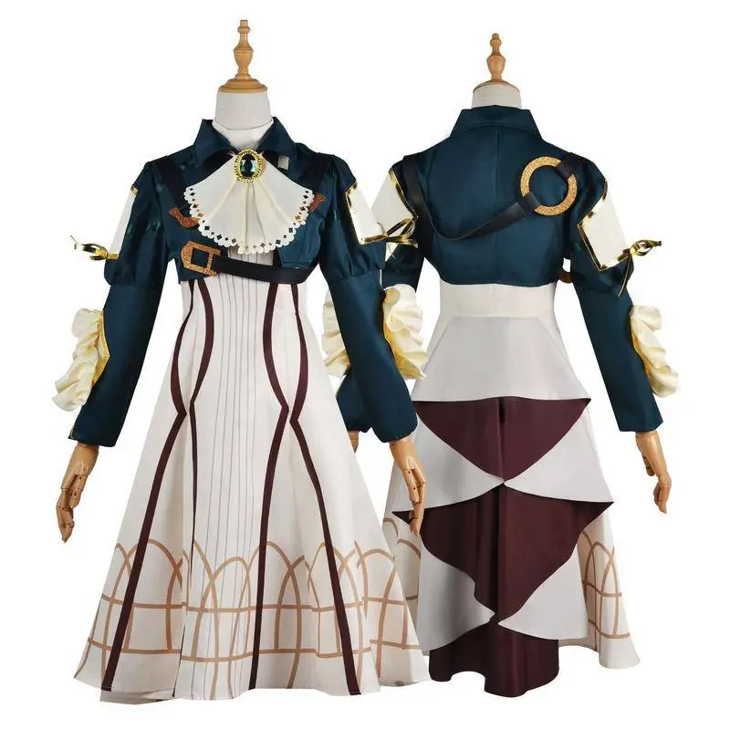 【Wetrose】 Violet Evergarden Violet Cosplay Costume Kostum Dress Set 3