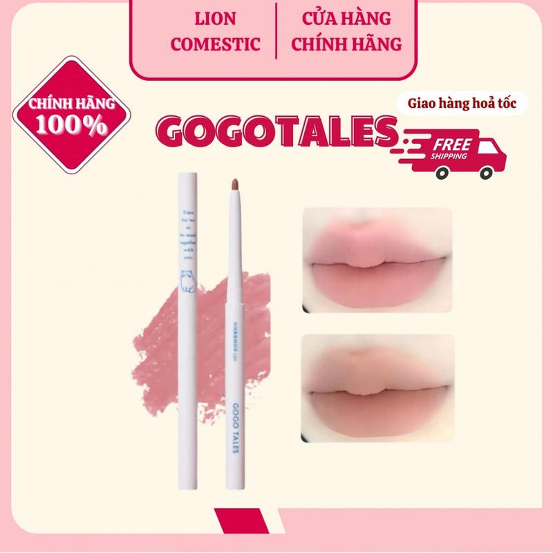 Bút Chì Kẻ Viền Môi Gogotale Tự Nhiên 3D Hack Môi GOGO TALES Lâu Trôi Chì  Kẻ Môi Hack Dáng Môi GT531