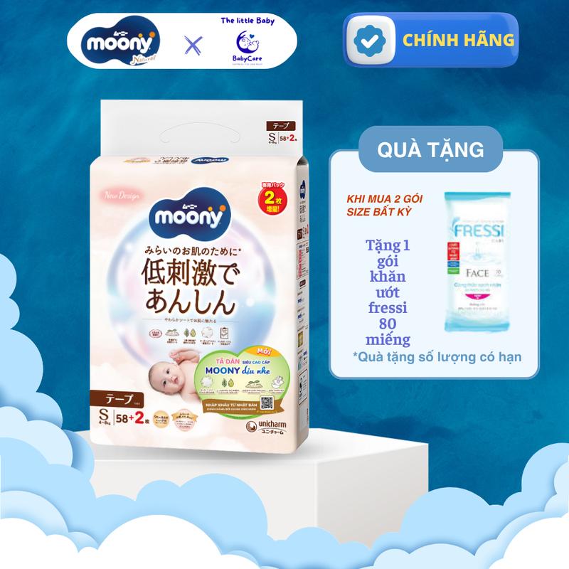 Tã/Bỉm quần MOONY NATURAL/DỊU NHẸ nội địa Nhật cao cấp dịu nhẹ cho làn da non n