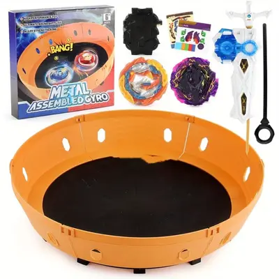 Toupie de compétition - ARENE - ARENE - 12 gyroscopes - Émetteur câble bidirectionnel - Lanceur toupie - Jeux - Jouets Toupie de compétition - ARENE - ARENE - 12 gyroscopes - Émetteur câble bidirectionnel - Lanceur toupie - Jeux - Jouets