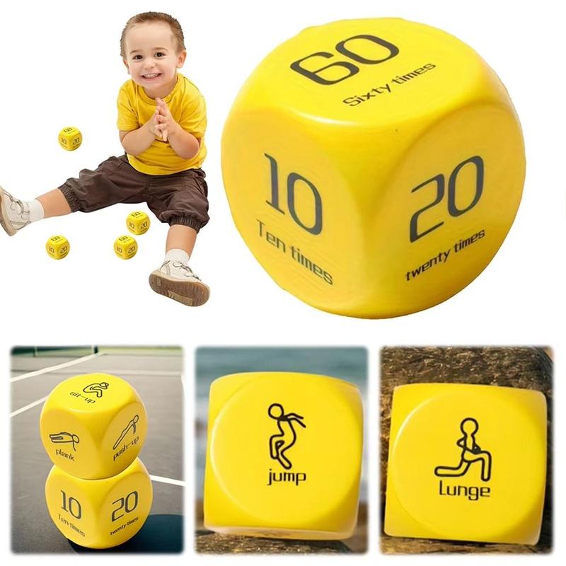 2Pcs New Dynamic Exercise Fitness Dice Yellow EVA Sports Dic - TikTok ...