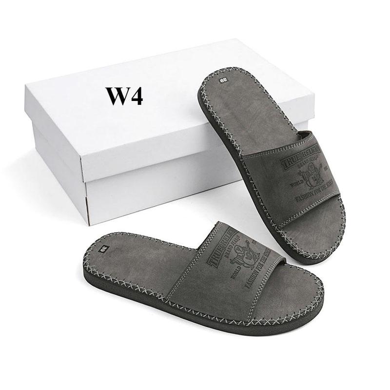 Product Introduction of [MỞ BÁN 149 CÀNH] dép quai ngang da sáp nam thời trang kiểu dáng trẻ trung, đế đúc liền khâu chỉ toàn bộ chắc chắn W5 Dép Slipper 23