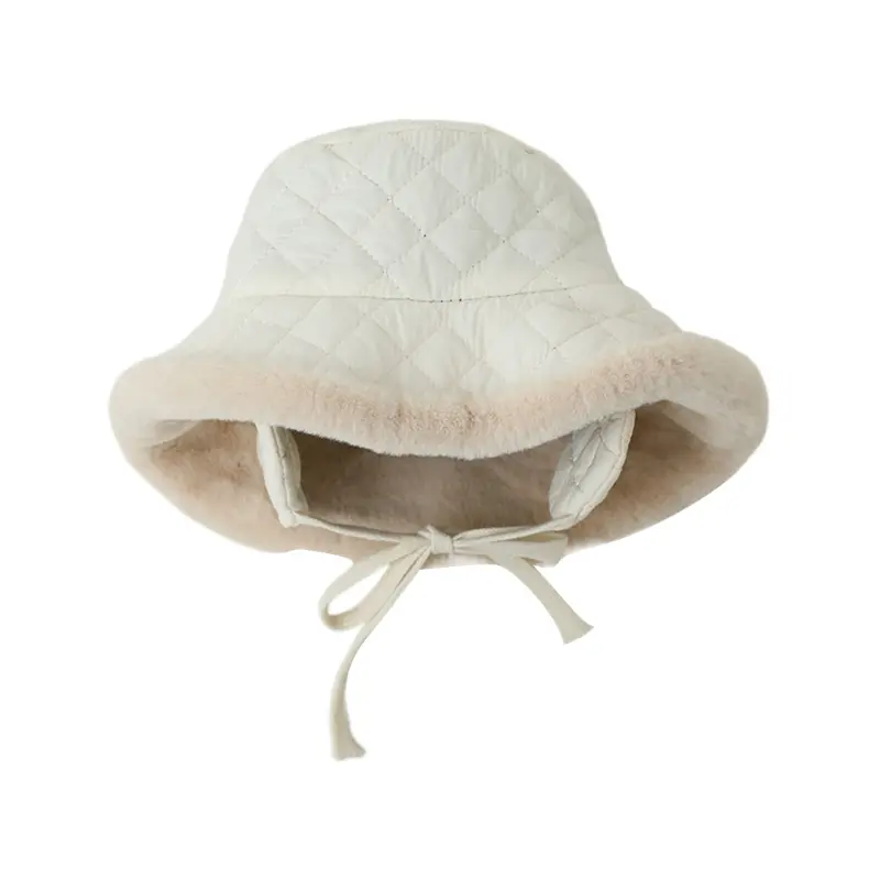 【Ready Stock】 Fisherman Hat Kids Big Brim Cap Winter Ear Protections Cap Basin Hat Outdoor Warm Keeping Hat for Boy Girl Child 2-6Year