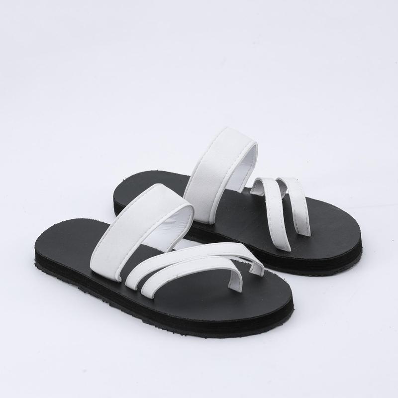 Product Introduction of Dép sandal Nữ quai da mềm Đế bệt Cao Su ôm chân mã SD40 Mũi mở Dép xăng đan Chân đế phẳng (1 cm trở xuống) DéP Shoes GiàY Jean 23