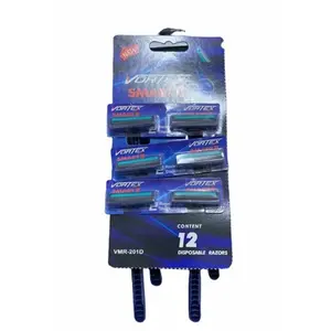 Vortex 6 PCS Alat Cukur Kumis & Alat Pencukur Jenggot Kualitas Bagus Warna Kuning dan Biru Dikirim Acak