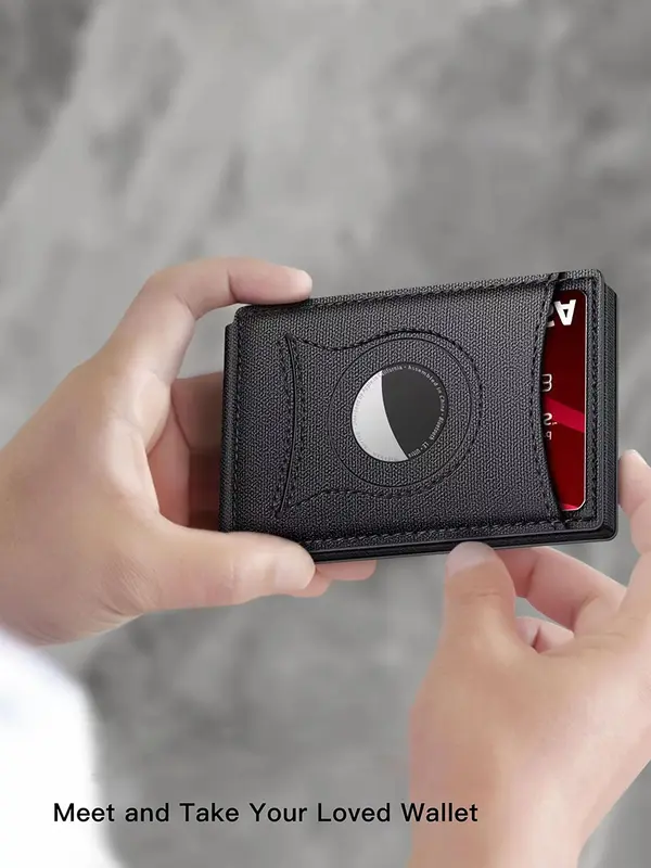 Men's Business RFID Blocking Card Holder, Casual Solid Color Card Holder, Classic Card Holder for Men, Casual Trendy Versatile High-quality Daily Wallet 2