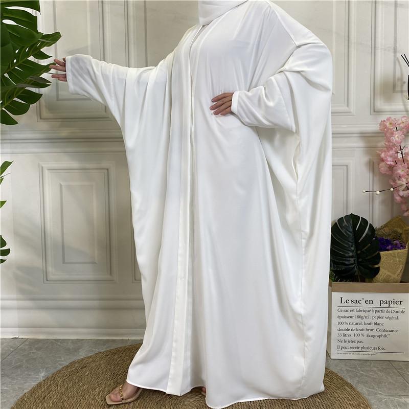 Product Introduction of 2022 New Middle Eastern Dubai Hot Style Solid Color Tie Button Cardigan Robe 1923 22