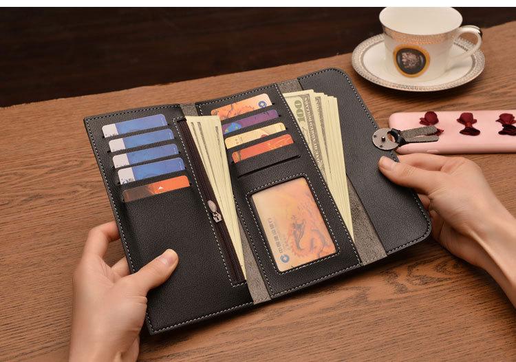 Product Introduction of New Fashion Long Women Wallets High Quality PU Leather Women's Purse and Wallet Design Lady Party Clutch Female Card Holder 19