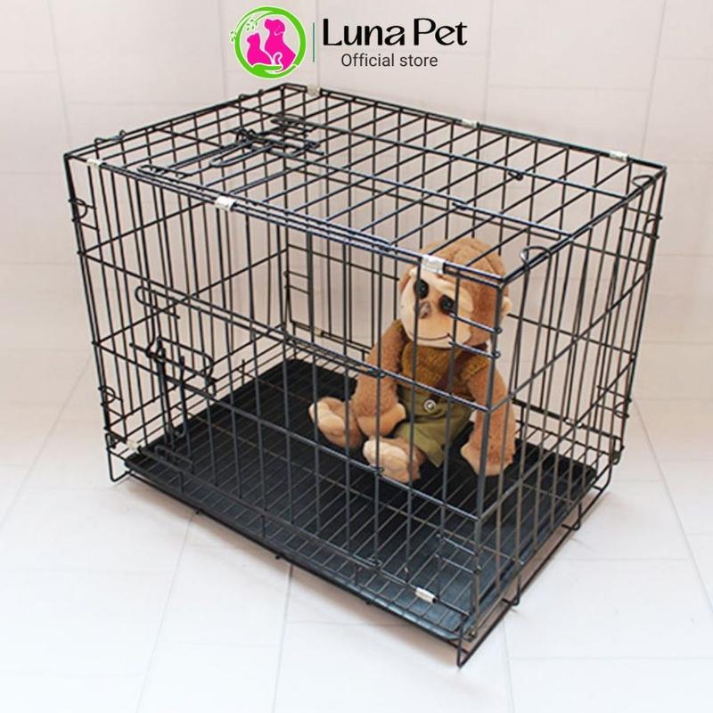 Chuồng nuôi chó mèo gấp gọn NAN VỪA LunaPet CN03 lồng chó gấp gọn sơn tĩnh điện giá rẻ
