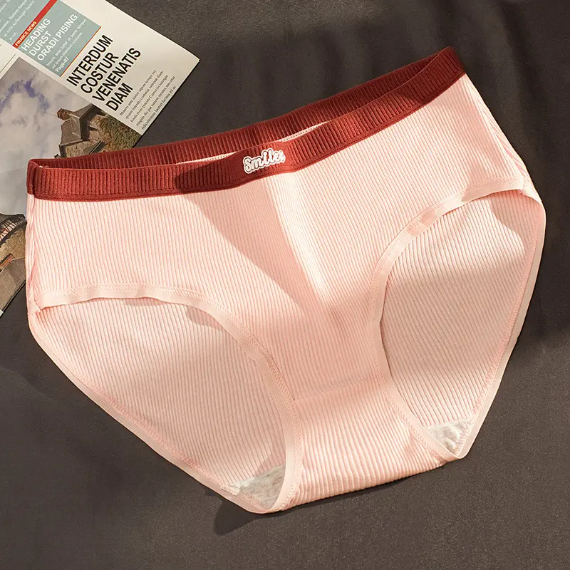 Underwear for women, women, seamless, pure cotton, large size, antibacterial, mid-waist, girls, comfortable, candy color, hip-lifting and abdomen-tightening, breathable, briefs