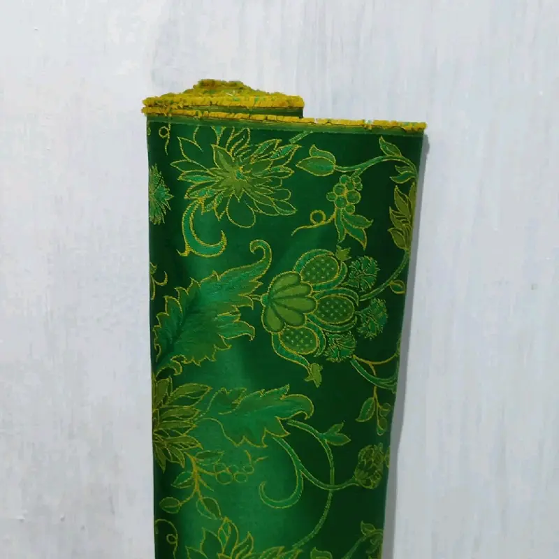 KAIN SOFA TIMBUL GOLD // KAIN KURSI KELEP BAHAN JOK KURSI MOTIF BUNGA // COVER BANTAL SOFA MINIMALIS 2