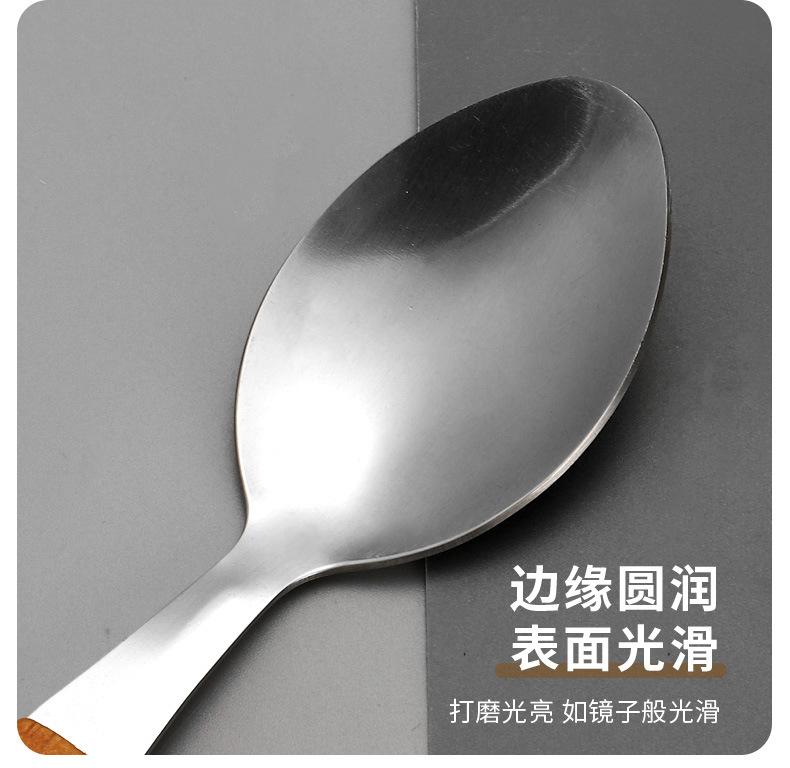 Product Introduction of Stainless Steel Clip Handle Tableware Knife, Fork and Spoon Three-Piece Hotel Steak Knife and Fork Knife, Fork and Spoon New Creative Wooden Handle Steak Knife and Fork 6