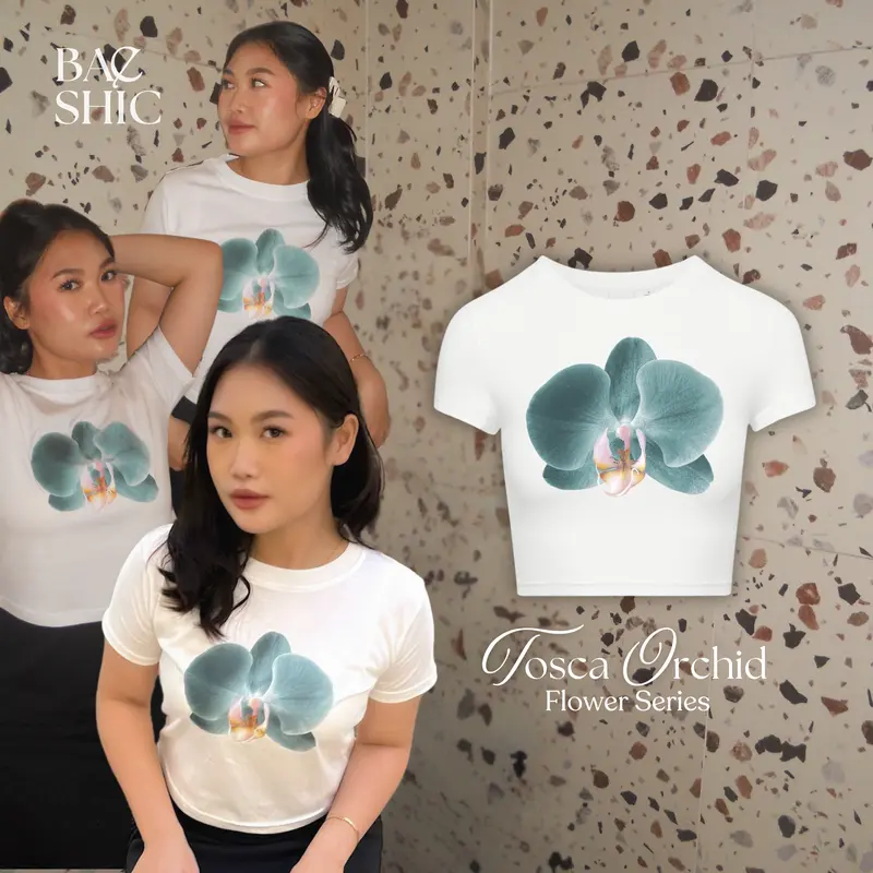 Baeshic Baby Tee - Flowers Edition - White 0
