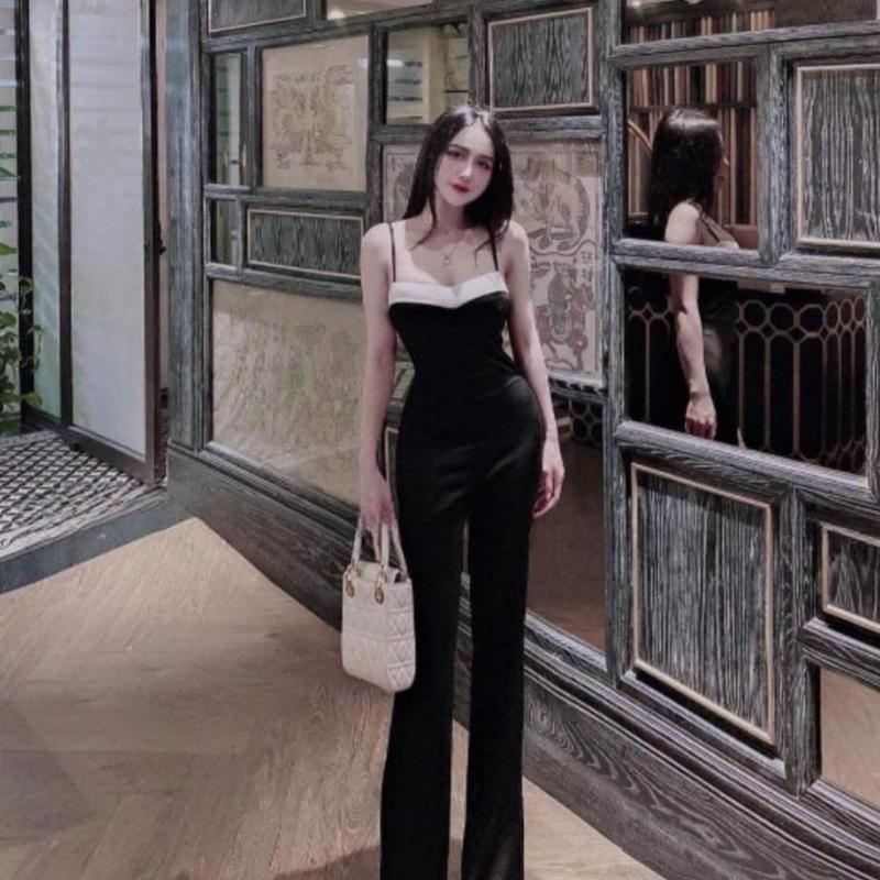 Jum hai dây cúp ngực chất vải umi phối đen trắng