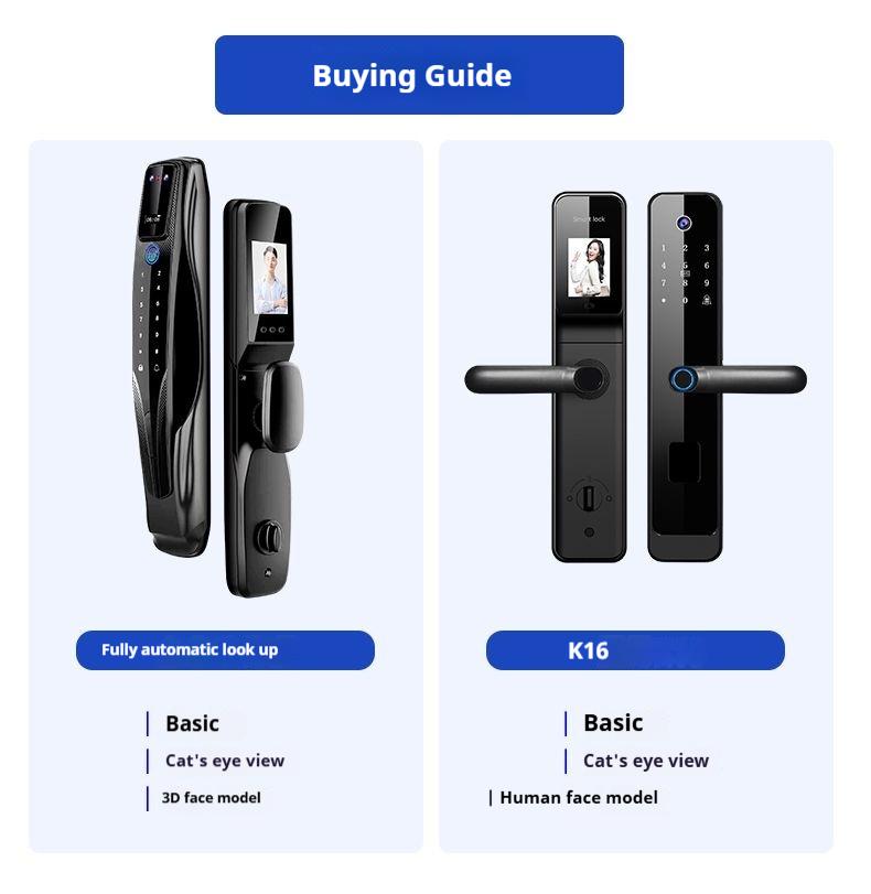 Product Introduction of Fingerprint Lock Home Password Lock Smart Door Lock Anti-theft Door Entry Electronic Lock Smart Fingerprint Lock 6
