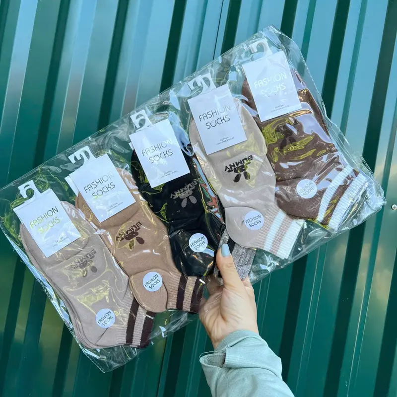 Set 5 đôi cổ ngắn tổng hợp màu nâu đen cotton kháng khuẩn thấm hút mồ hôi tốt MOHALI SVN040 2