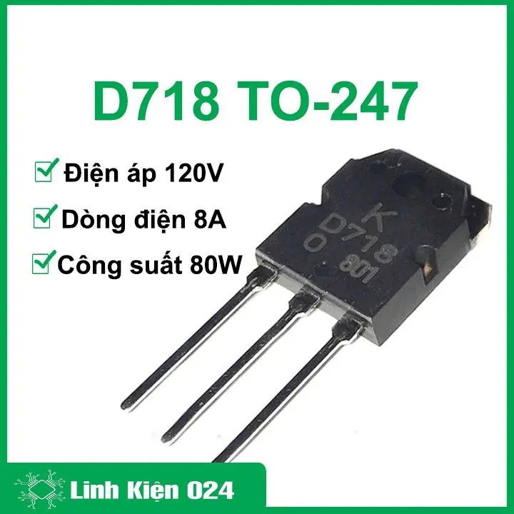 IC D718 TO-247 TRANS NPN 8A 120V
