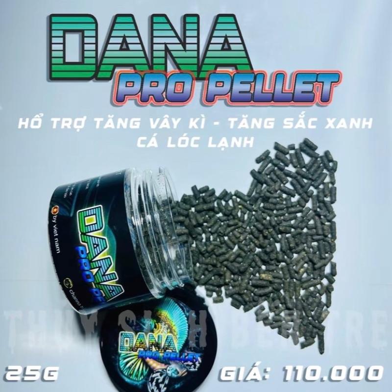 Cám Cá Lóc Cao Cấp Dana ProPellet - Thức Ăn Chuyên Dụng Cho Lóc Lạnh Andrao Thđ Nữ Hoàng Đốm Vàng Vây Xanh Limbata