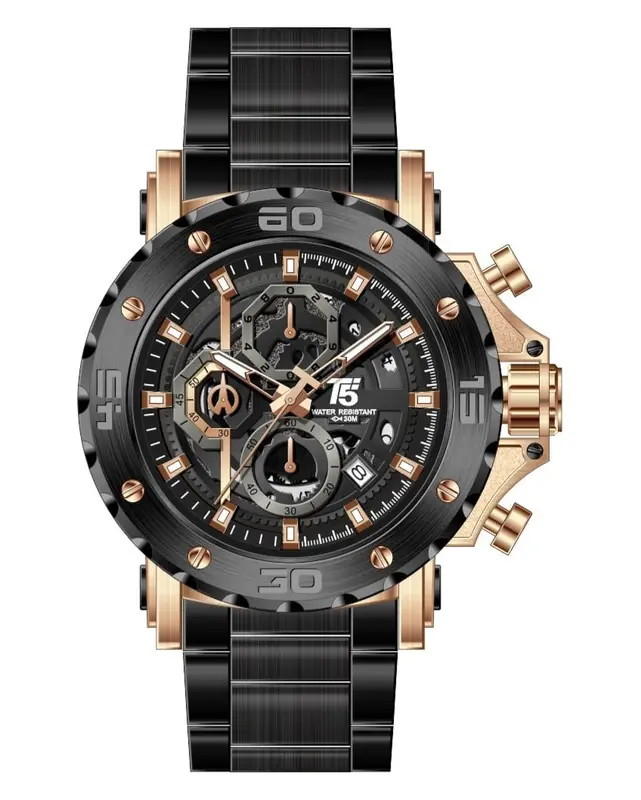 TimelessCorp - Jam Tangan Pria Cowok T5 H 3723G Analog Original 4