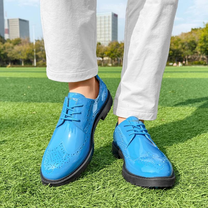 Product Introduction of Professional Business Leather Golf Shoes Block Shoes Glossy Men Spikeless Golf Sneakers Comfortable Walking Footwear for Golfers 23