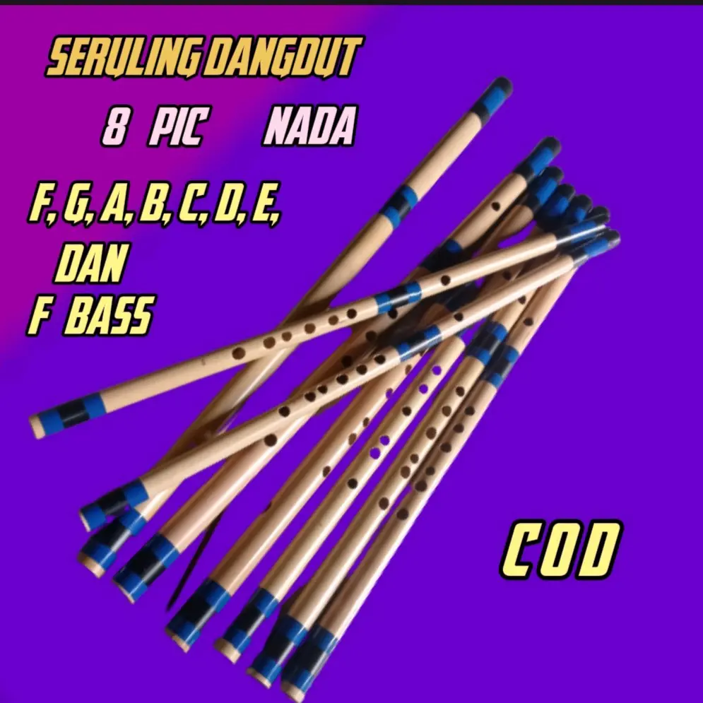 SERULING BAMBU  8 PIC  NADA F G A B C D E & F BASS