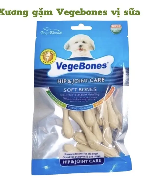 XƯƠNG THƯỞNG VEGEBONE CHO CHÓ SIÊU NGON 60GR,xương gặm sạch răng chó mèo bánh thưởng ăn vặt cho chó mèo 4