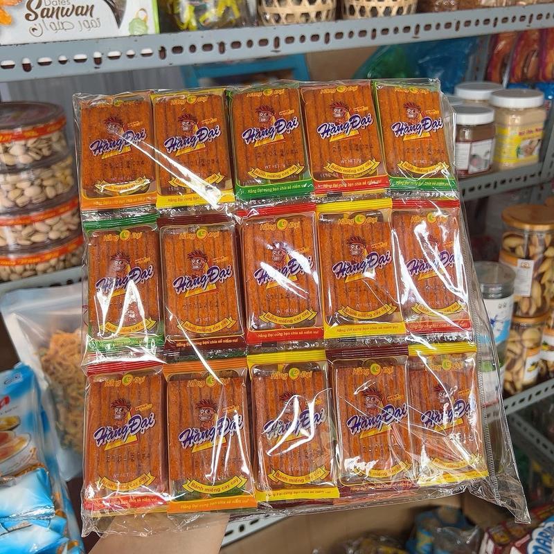 Snack tuổi thơ snack sườn dê hằng Đại có 60 gói nhỏ Food