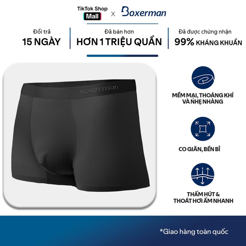  Quần nam boxer PROFIT trunk polyester cao cấp BOXERMAN Menswear Quần Lót Sịp Thun 