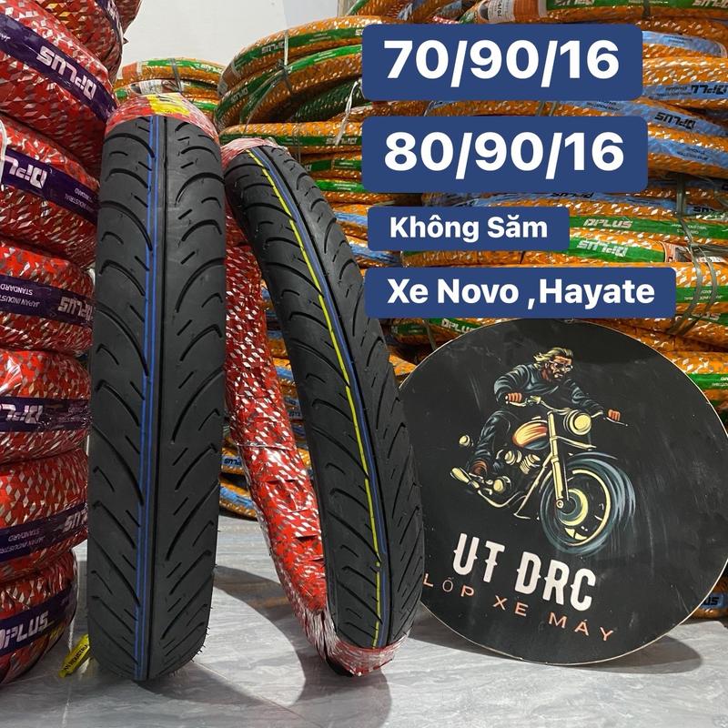 CẶP VỎ XE NOVO, HAYATA (70/90-16 và 80/90-16) lốp không săm ,hiệu DPLUS bám đường tốt bộ máy