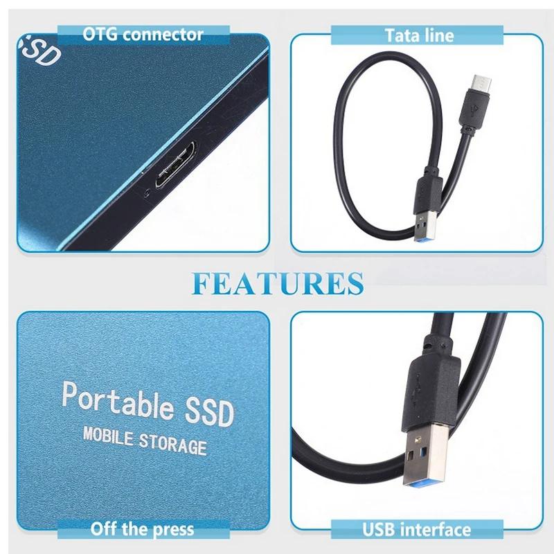 Product Introduction of Portable SSD External Hard Drive 1TB USB 3.0 Interface High Speed Original SSD Solid State Hard Disk for Laptop/Desktop Storage 12