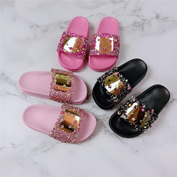 Product Introduction of Dép Xăng Đan Mùa Hè Cho Trẻ Em, Thời Trang Mới, Thiết Kế Hình Mèo Và Trái Cây, Đính Kim Cương Màu, Chống Trượt, Thoải Mái, Chống Mài Mòn, Đế Mềm, Quai Đơn, Miễn Phí Vận Chuyển, Bán Chạy 1