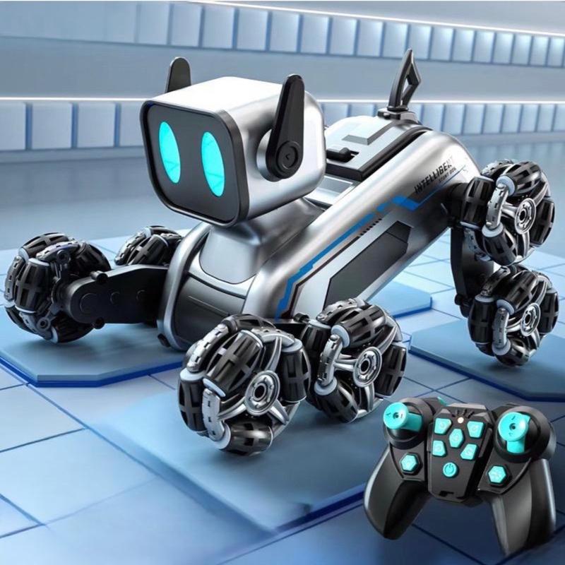 Xe điều khiển Chó robot 8 bánh từ xa đổi kiểu dáng linh hoạt vượt mọi địa hình chạy drift ,xoay 360 độ di chuyển đa hướng có đèn có nhạc dùng pin sạc cho bé Đồ Chơi Toy