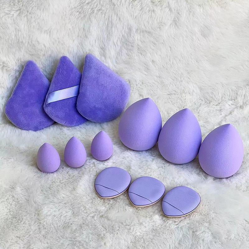 Product Introduction of 14PCs velvet powder puff & makeup sponge set-skin-friendly, dual-use wet/dry blenders for flawless foundation application 16
