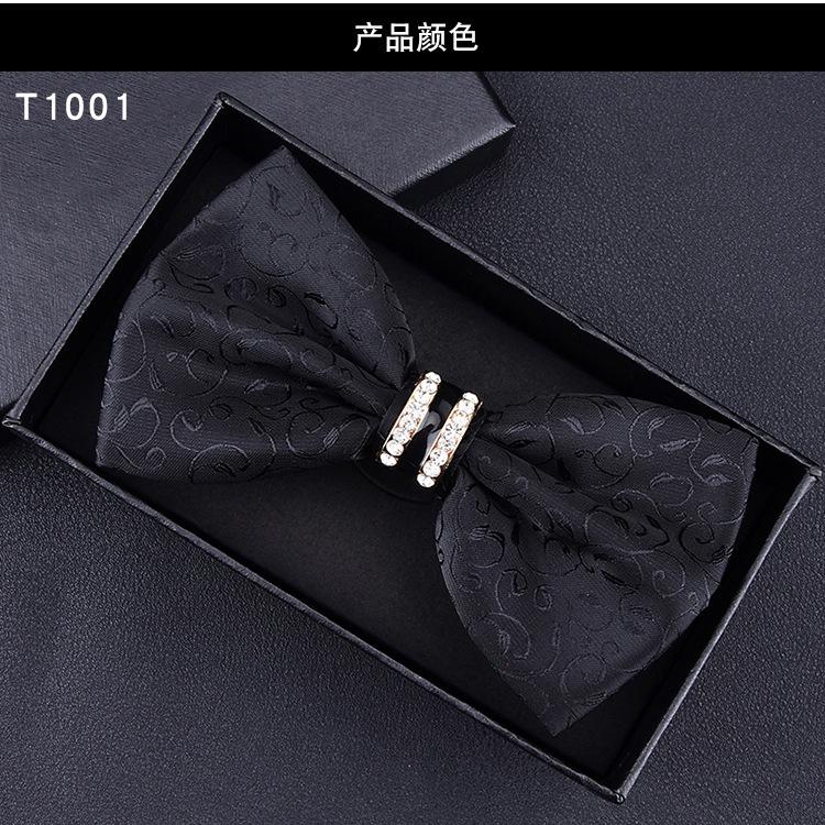 Product Introduction of 6*12cm Red Navy Blue Black Bow Ties Butterfly Banquet Polka Dot Floral Bowtie Accessories Double-layer Jacquard Business Gift Wedding for Men 31
