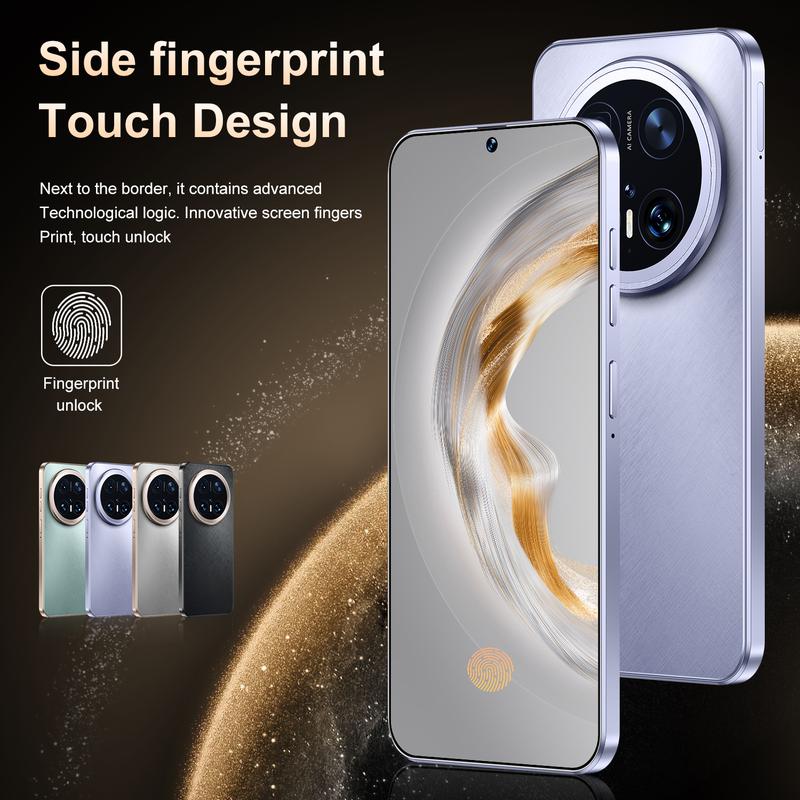 Product Introduction of Hot Sale Mate70pro Perforated Screen Mobile Phone Smartphone 9