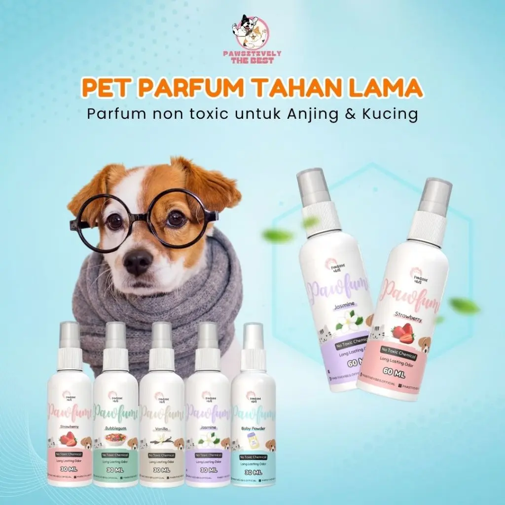Parfume Hewan Kucing Anjing Hamster Kelinci Non Alkohol - Wangi Tahan Lama - No Toxic Chemical - Long Lasting Fragrance Spray - Pewangi Bulu Hewan