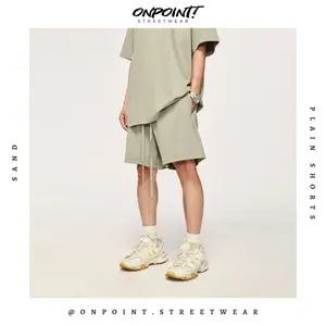 Plain shorts - celana pendek pria celana pria shorts pinggang karet bahan katun hip hop korea streetwear bawahan fashion priaGym shorts
