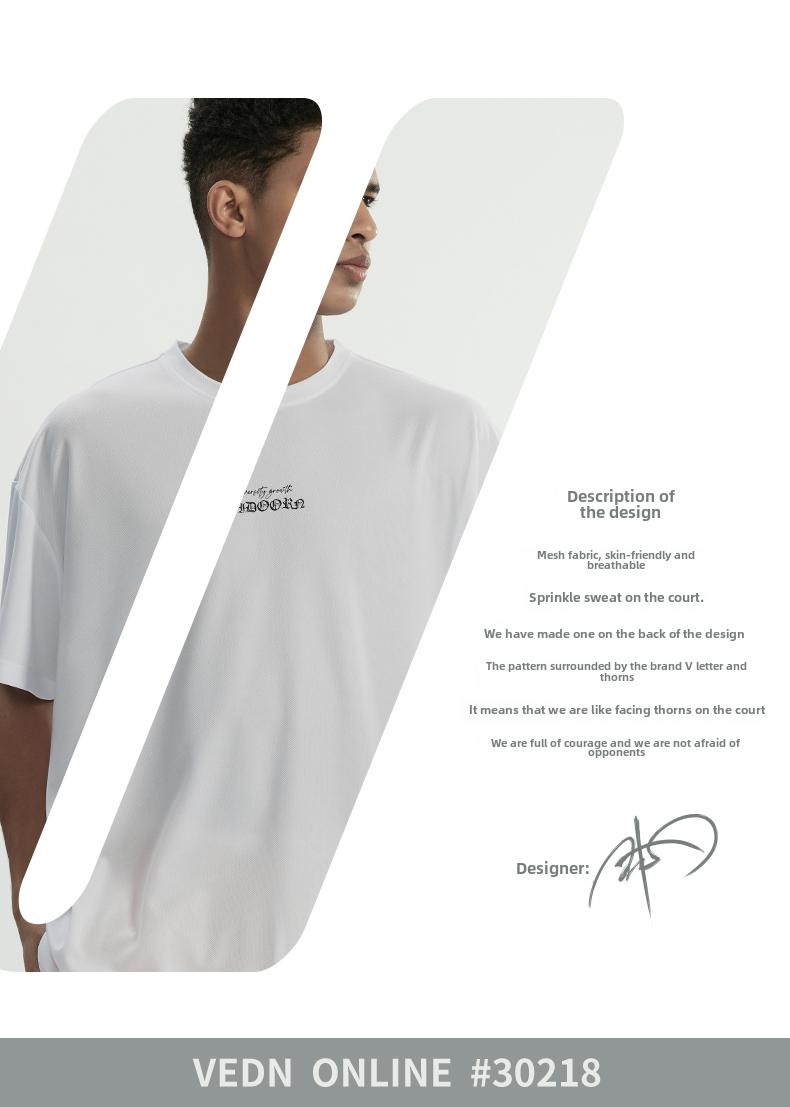 Product Introduction of Summer short sleeved breathable youth sports T-shirt short sleeved up and down running training and casual top 2