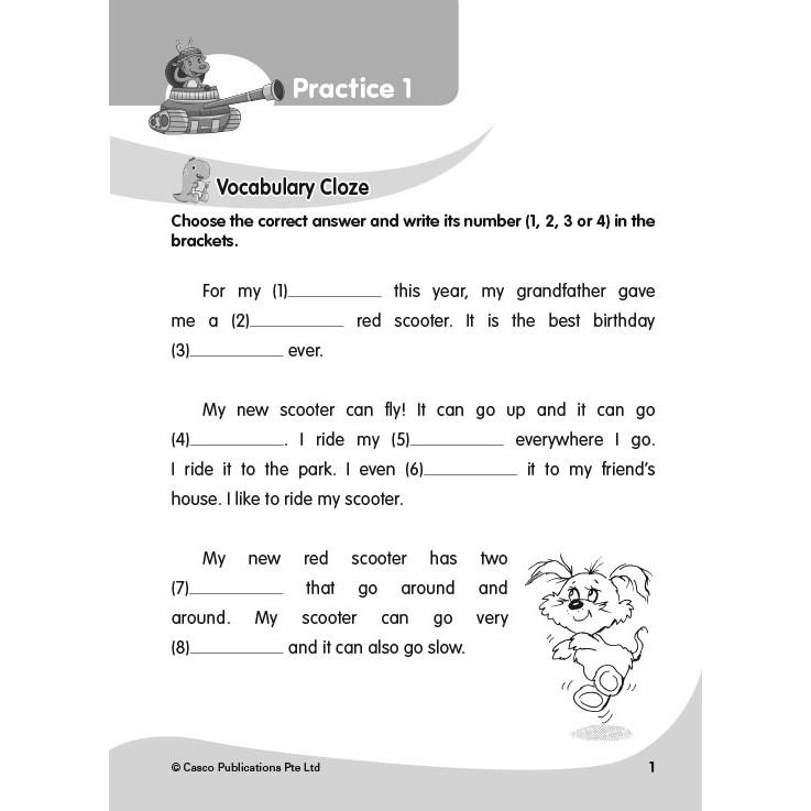 Product Introduction of Casual Classroom English Vocab/Grammar/ Comprehension Cloze 2 15