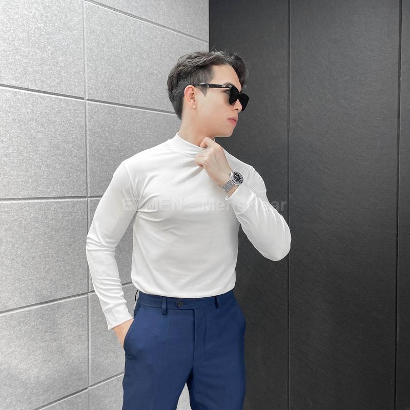 Product Introduction of Áo giữ nhiệt thun gân cổ 3cm co dãn 4 chiều (Combo 2 áo 230k) Menswear 4