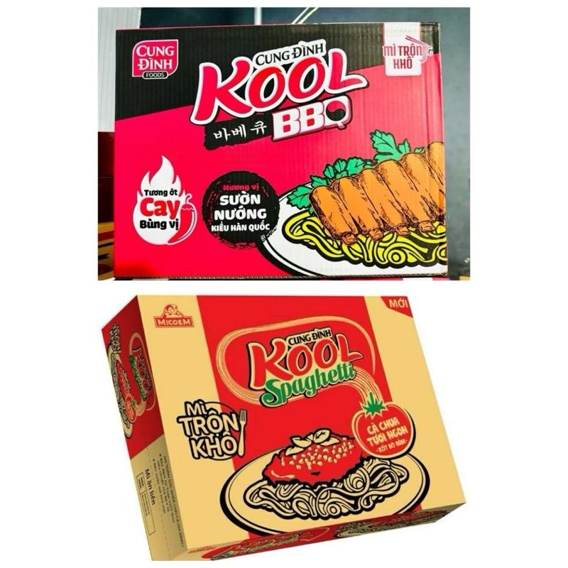 Thùng Mì Trộn Cung Đình Kool Spaghetti Sườn Nướng BBQ 30 Gói x 105g