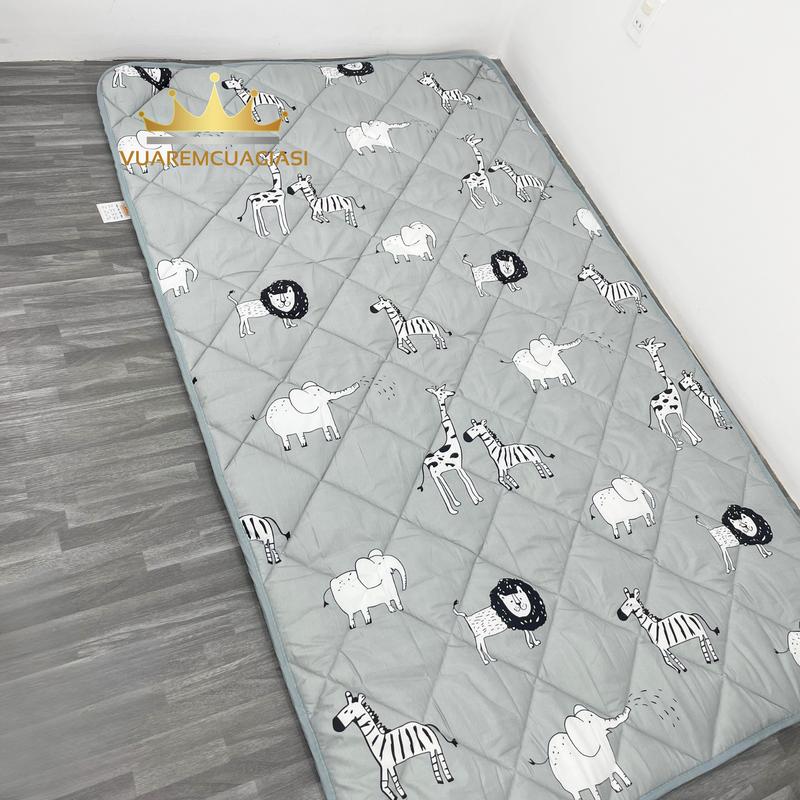 Nệm Topper trải sàn, nệm ngủ văn phòng gấp gọn tiện lợi êm ái, nệm giường ký túc xá độ dày 2-3cm - Topper vuaremgiasi