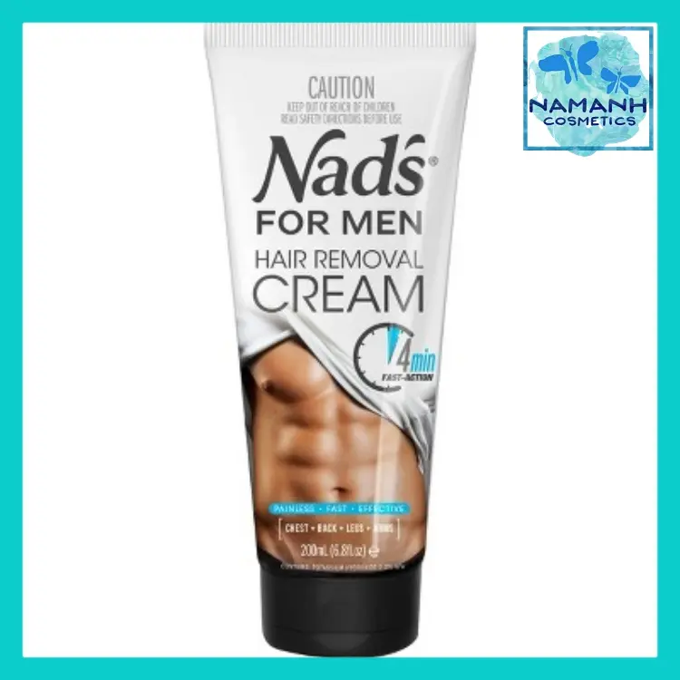 Kem tẩy lông cho nam Nad's For Men Hair Removal Cream 200ml Cạo Râu