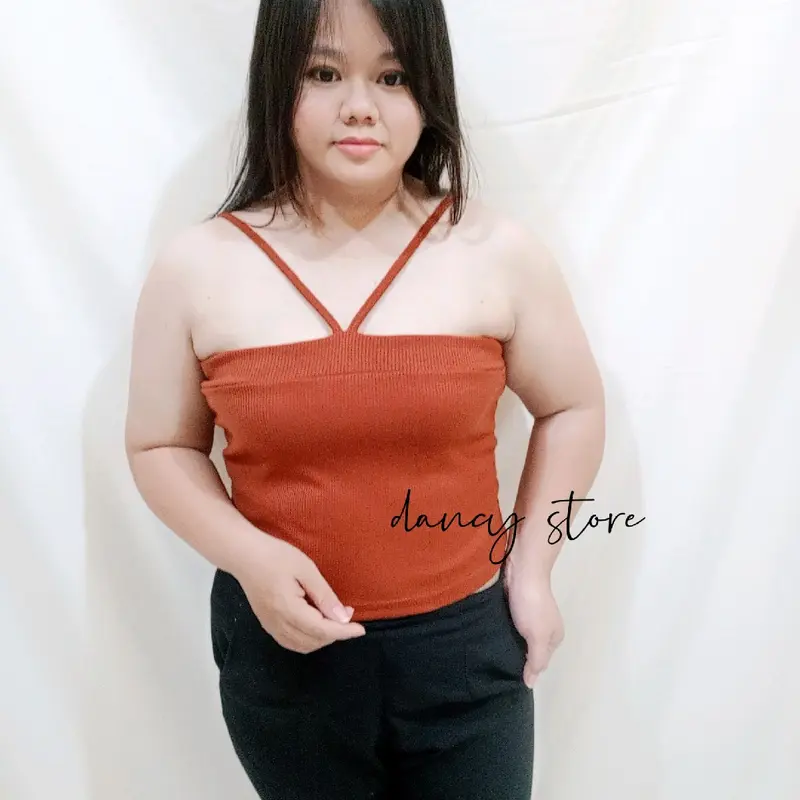 DS-33/ Crop Top BIG SIZE / Atasan Jumbo Wanita Melar Panjang Tank 1