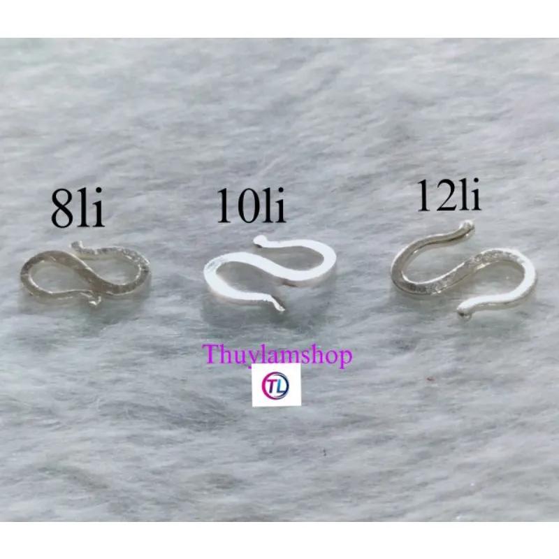 Product Introduction of {RT5y}    Móc khóa bạc 925 hình chữ S dáng bẹt và dáng tròn làm khóa vòng tay, vòng cổ vĩnh viễm bảo hành 6