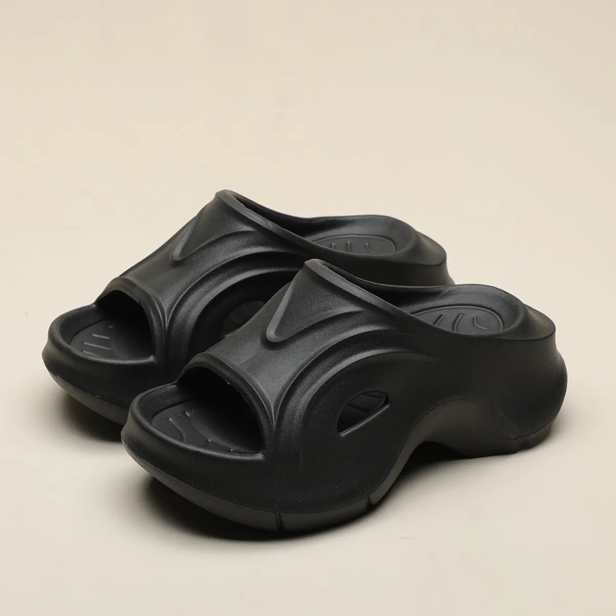 7cm Platform High Heel Slippers Women's Summer Outdoor Fashion 2024 New Slippers Trendy Beach Shoes Non-Slip Girl Footwear