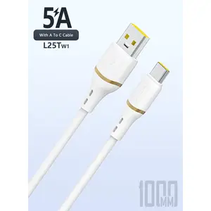 DUDAO kabel data L25 SERIES silikon cair Tipe-C Kabel data silikon cair 3IN1 A ke C+C+L