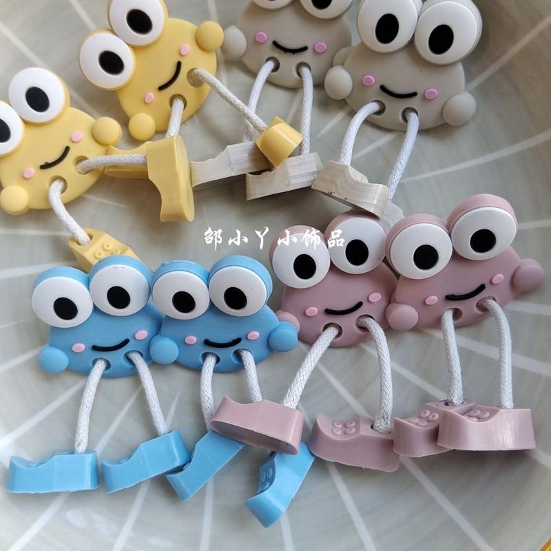 Phụ Kiện Mặt Dây Giày Hoạt Hình, Phụ Kiện Khóa Giày Tự Làm, Ba Chiều 3D, Giày Trắng, Mặt Dây Giày Có Thể Tháo Rời, Năm 2024 6